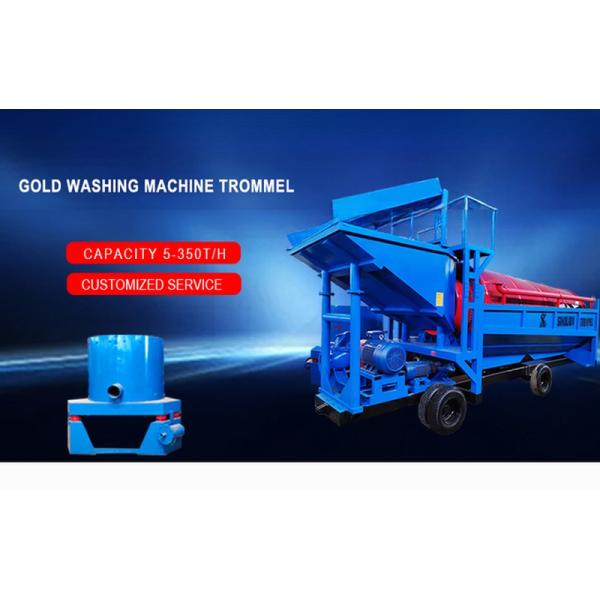 Mobile Alluvial Gold Diamond Recovery Process Plant Trommel Washing Machine Depends on Model