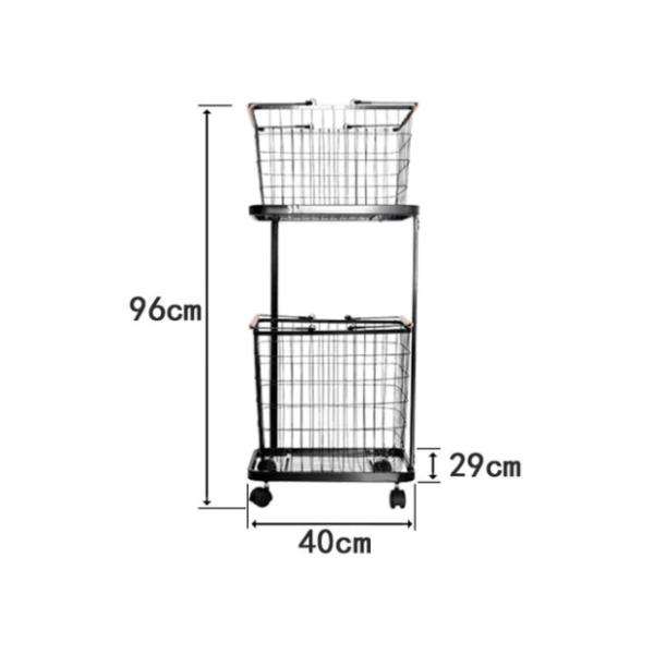 4KG Metal Hamper On Wheels , Anti Corrosion Metal Clothes Hamper
