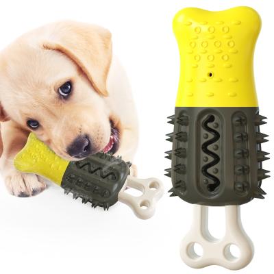 O picolé deu forma ao cachorrinho que mastiga o ODM do OEM dos brinquedos para a mordedura do animal de estimação