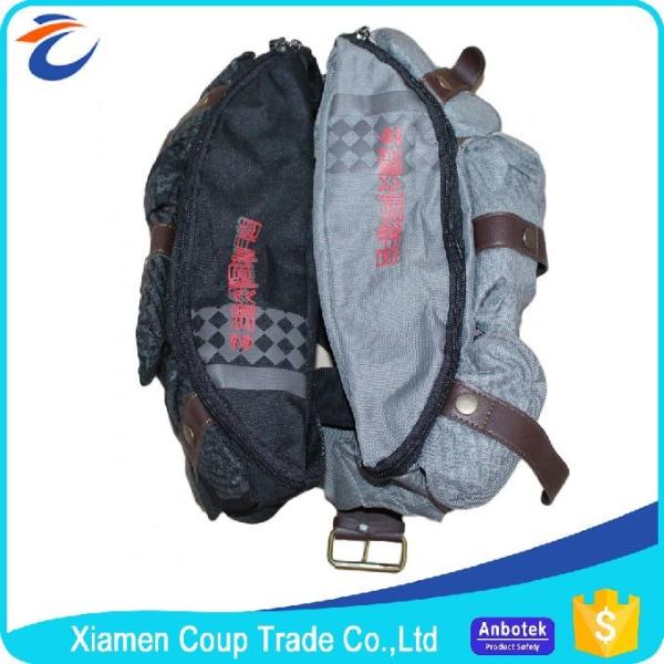 Polyester Sports Mens Waist Bag / Running Waist Bag Customized Color 36x16x2 Cm Size