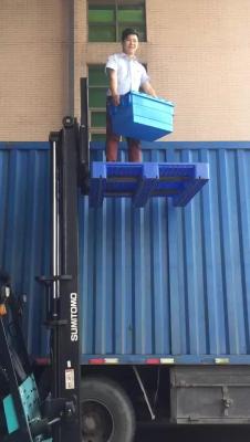 Plastic Turnover Box Storage Box Plastic Tote Container Shoes Storage Boxes & Bins Food Container PE Injection CLASSIC Blue