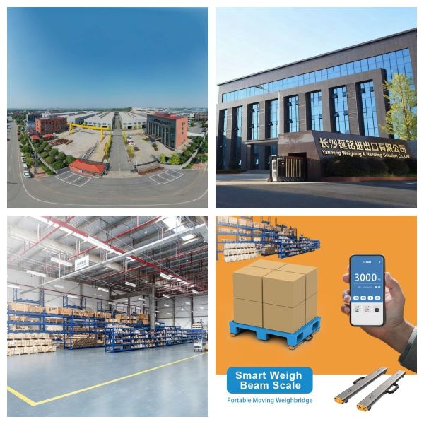 YanMing 3-Ton Load Capacity Bluetooth Portable Weigh Beam Scale with Structural Aluminum Construction