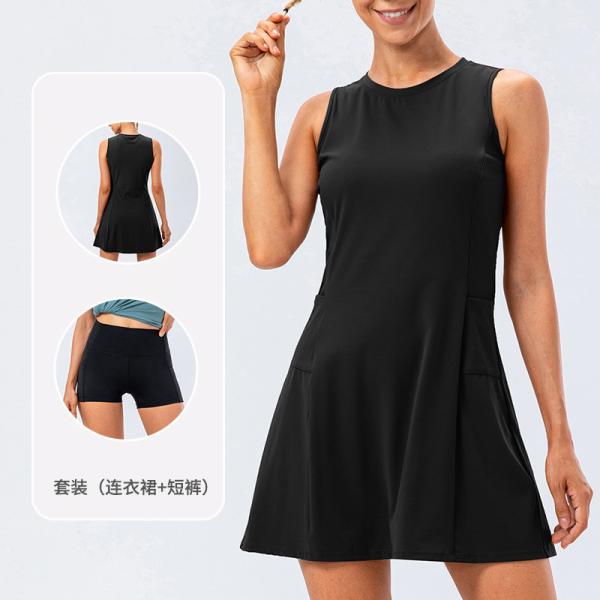 One Piece Floral Casual Dress Naked Feeling Anti Slip Ladies Golf Skorts