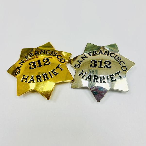 Silver-Toned Red Star Enamel Medal with Radiant Starburst Base and Octagonal National Emblem Suspension