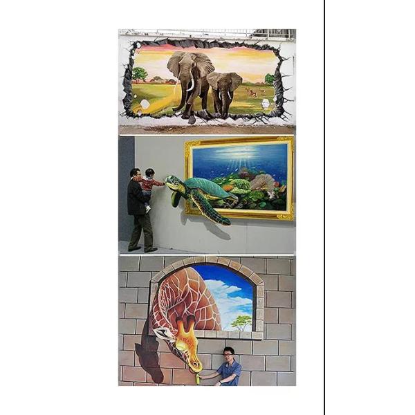 1080*1440dpi 2.5m Height 6m Length Wall Inkjet Printer