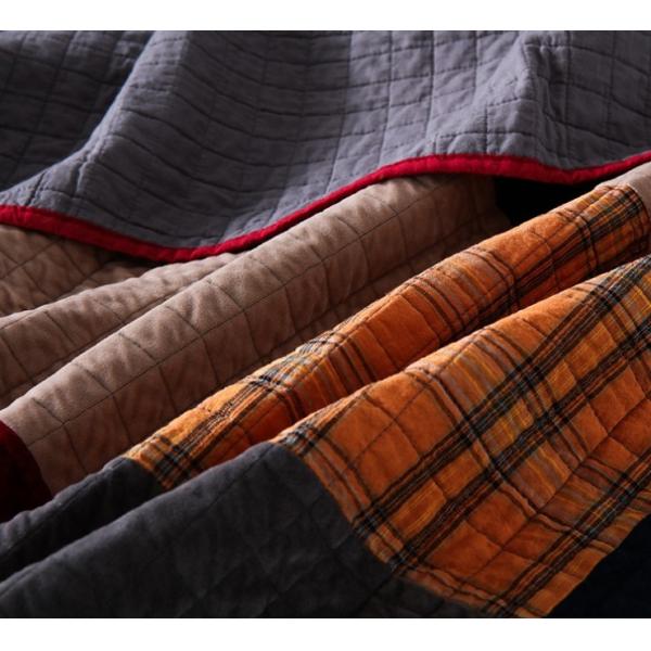 Высококачественная Holland Velvet Yarn-Dyeed Fabric Ручная работа Patchwork Quilted Bedspread Рождественская декоративная одежда Покрытие кровати Вышивка