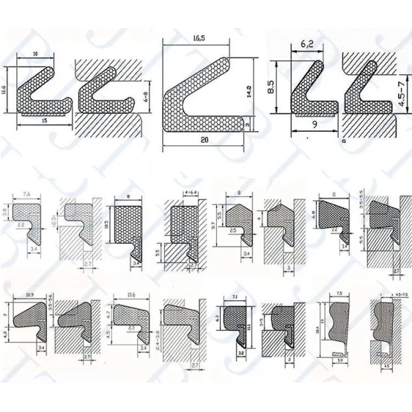 PU Polyurethane Foam Door and Window Anti-Vibration Seal Strip