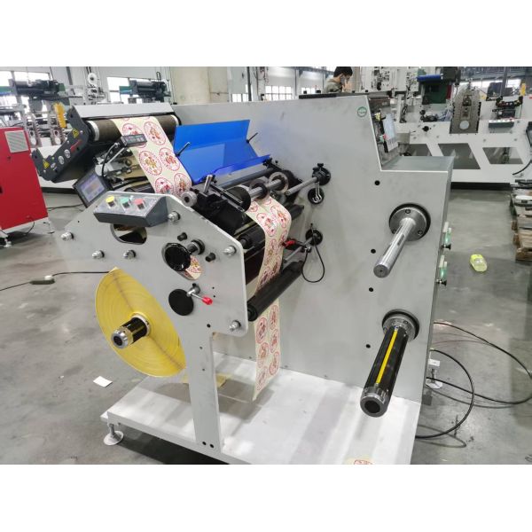 Label Slitting Machine Featuring Servo Motor and PLC Control System for Precise Tension Control and Accurate Meter Counting