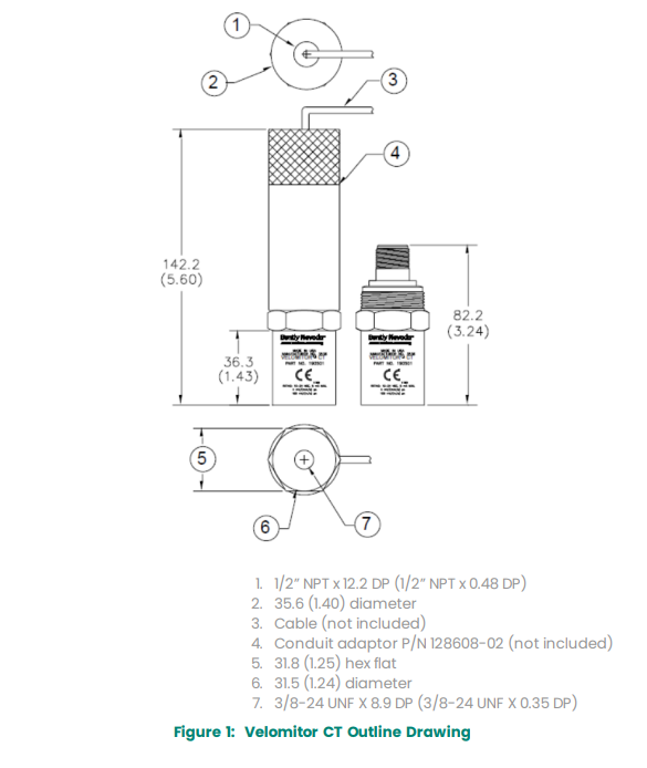 3.94 MV/Mm/S Bently Nevada Vibration Monitoring 190501 Веломитор КТ-трансдуктор