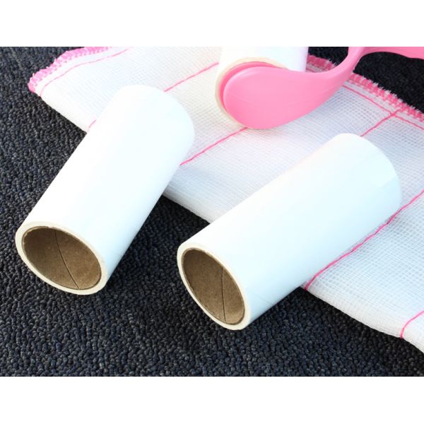 High Adhesion Clothes & Pet Hair Remover Solid Stock Magic Sticky Paper Brush Tealable Lint Roller Paper Core