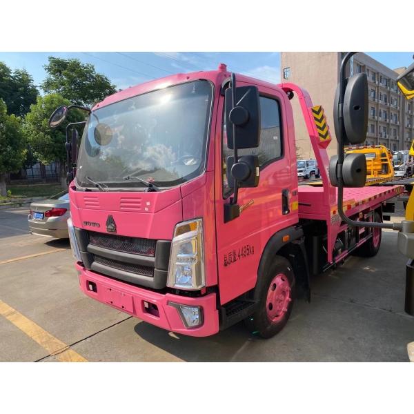 SINOTRUK HOWO 4x2 3-5 tons Flatbed Light Duty Wrecker Tow Truck Road Rescue Recovery Vehicle For Sale