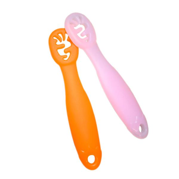 Leakproof Silicone Baby Teether Food Grade Spoon For Kids Toddlers Infants