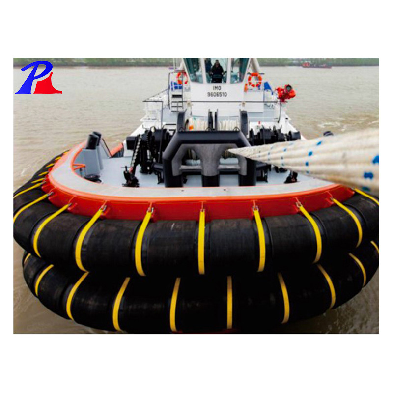 CCS.BV.ABS.SGS Certified Black Grey Cylindrical Tug Boat Rubber Fender for Wuhu Anhui