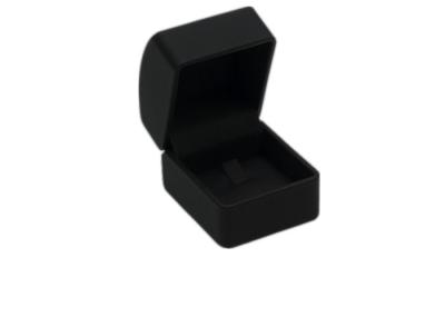Screen Printing Leather Jewelry Box , Black Jewelry Boxes For Rings Only