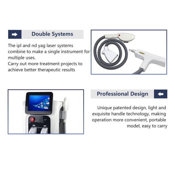 1200w 2 In 1 IPL OPT SHR Portable Nd Yag Laser Tattoo Removal Equipment