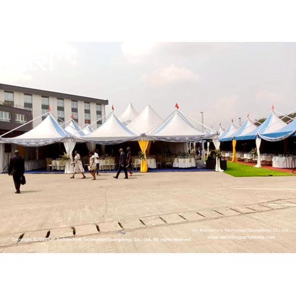 5x5m Mobile Garden Pagoda Gazebo Tents Spring Top Tent for Cameroon