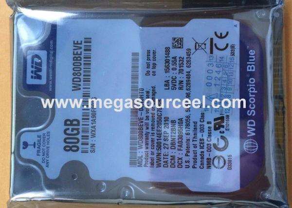 Western Digital WD 2.5 80GB 5400RPM IDE Hard Drive for Laptop WD800BEVE