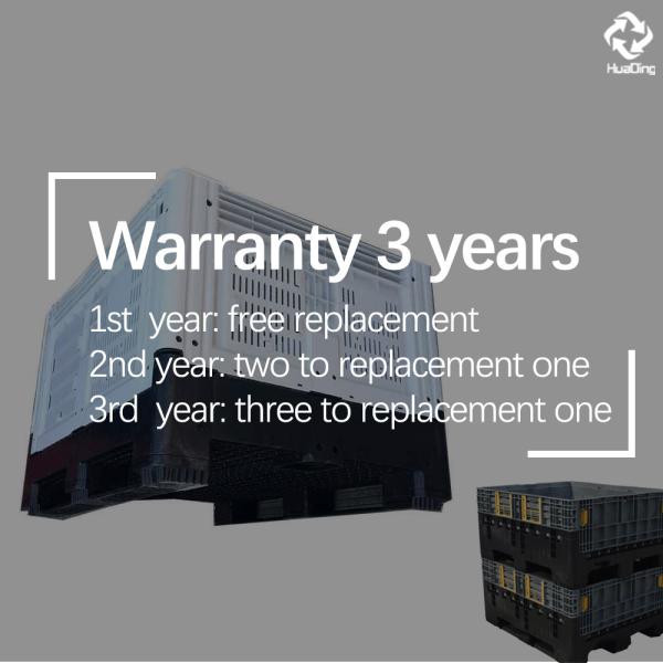 Large collapsible plastic storage warehouse pallet box foldable plastic pallet box bins for sale