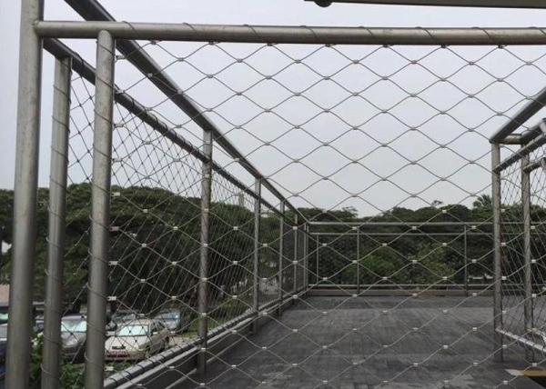 7x7 Balustrade Cable Mesh 316L Stainless Steel Rope Mesh Zoo Mesh