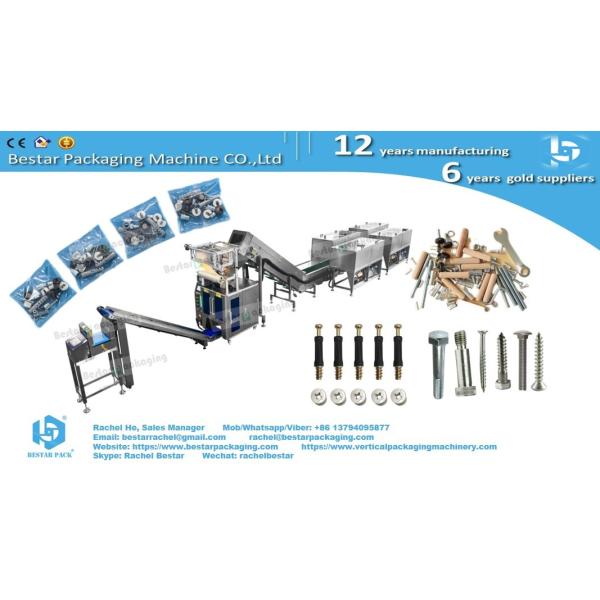 Counting packing machine bucket conveyor type with 12 bowls, customized enclosure and checkweigher