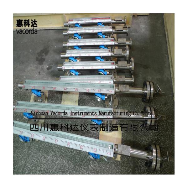 CE Certified 0.45g/Cm3 Magnetic Level Gauge With Alarm Switch