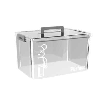 Clear Plastic Storage Bins – Pantry Organizers & Storage Containers, Cabinet Organizer - Home Organization Must Haves For Kitchen, Laundry Room, Office, Closet, Garage & Freezer