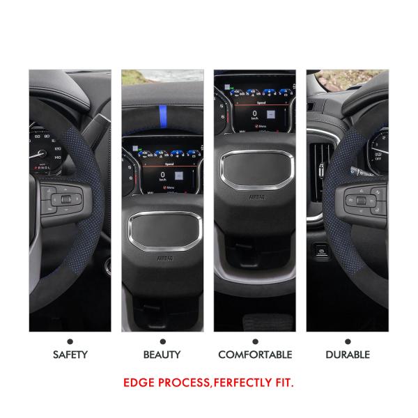 Customized High-quality Car Steering Wheel Cover  for GMC sierra sierra 1500 limited 2500 3500 Yukon 2019-2024
