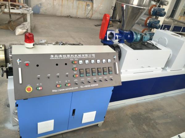 PVC Hot Cut Plastic Granules Machine , Twin Screw Granulation Production Line