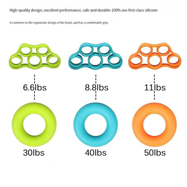 Silicone Hand Grip Strengthener Finger Exerciser Grip Strength Trainer NEW MATERIAL Forearm Grip Workout FingerStretcher