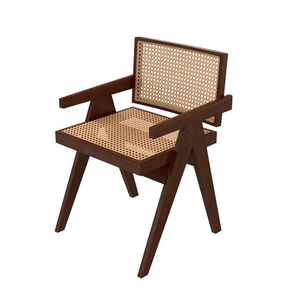 Solid Wood Dining Table Cafeteria Restaurant  bar Cafe Commercial Rattan Tables and Chairs