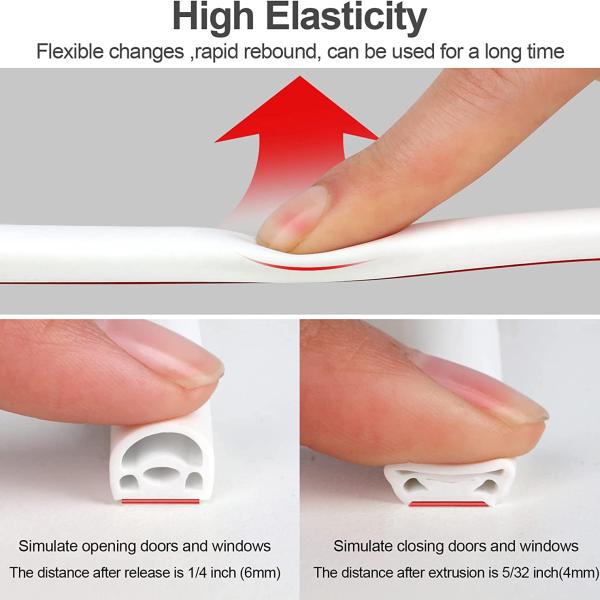 TS16949 Certified Multi-Layer Self-Adhesive Silicone Weather Stripping for Doors Windows