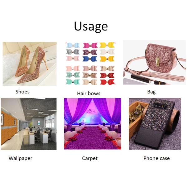 Shoes making material PU glitter artificial factory price synthetic leather