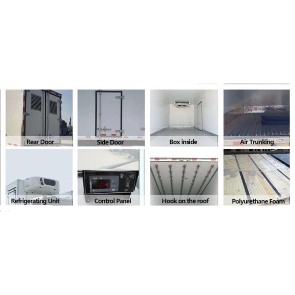HOWO ThermoKing Refrigerator Refrigerated Van Freezer Reefer Box Transport Food Cooling Truck