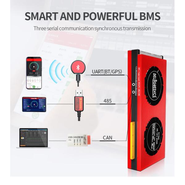 Smart Daly Bms Lifepo4 Bms Литийная батарея 12S 16S 36V 72V 100A 200Aa для 3,2V 150Ah Ли-он батарея