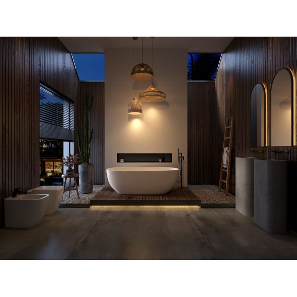 Modern TV Wall Slab Artistic Custom Stone Slab With White Banana Leaf
