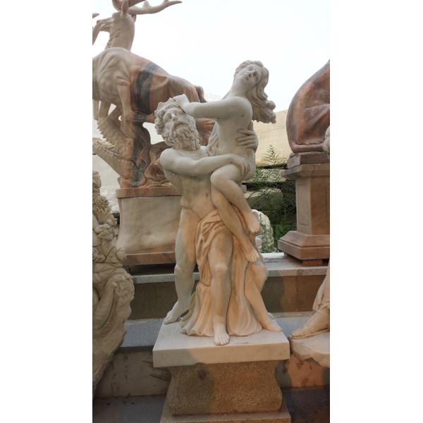 Two person marble sculptures in Natural stone