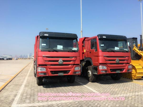 Sinotruk 6x4 Heavy Duty Dump Truck Euro 2 With Overturning Body Platform