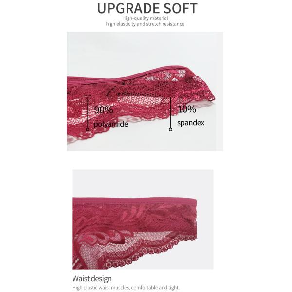Ремень сетки шнурка сексуального низкого нижнего белья задней части трусов ультра тонкого t шнурка подъема флористический видит через трусы