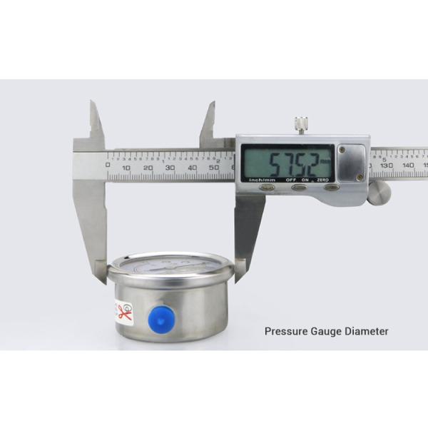 50mm Pressure Indicator Small Liquid Filled Pressure Gauge for Industrial Applications