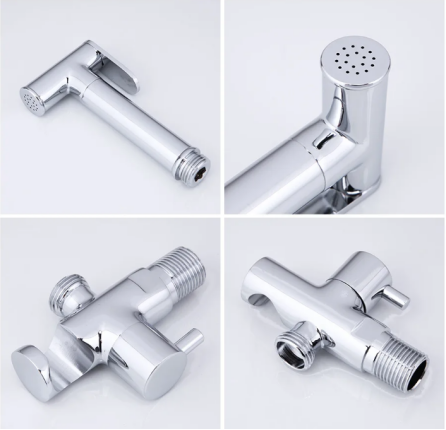 Устойчивый легкосерый ручной бидетный туалетный распылитель с настенным держателем крюка