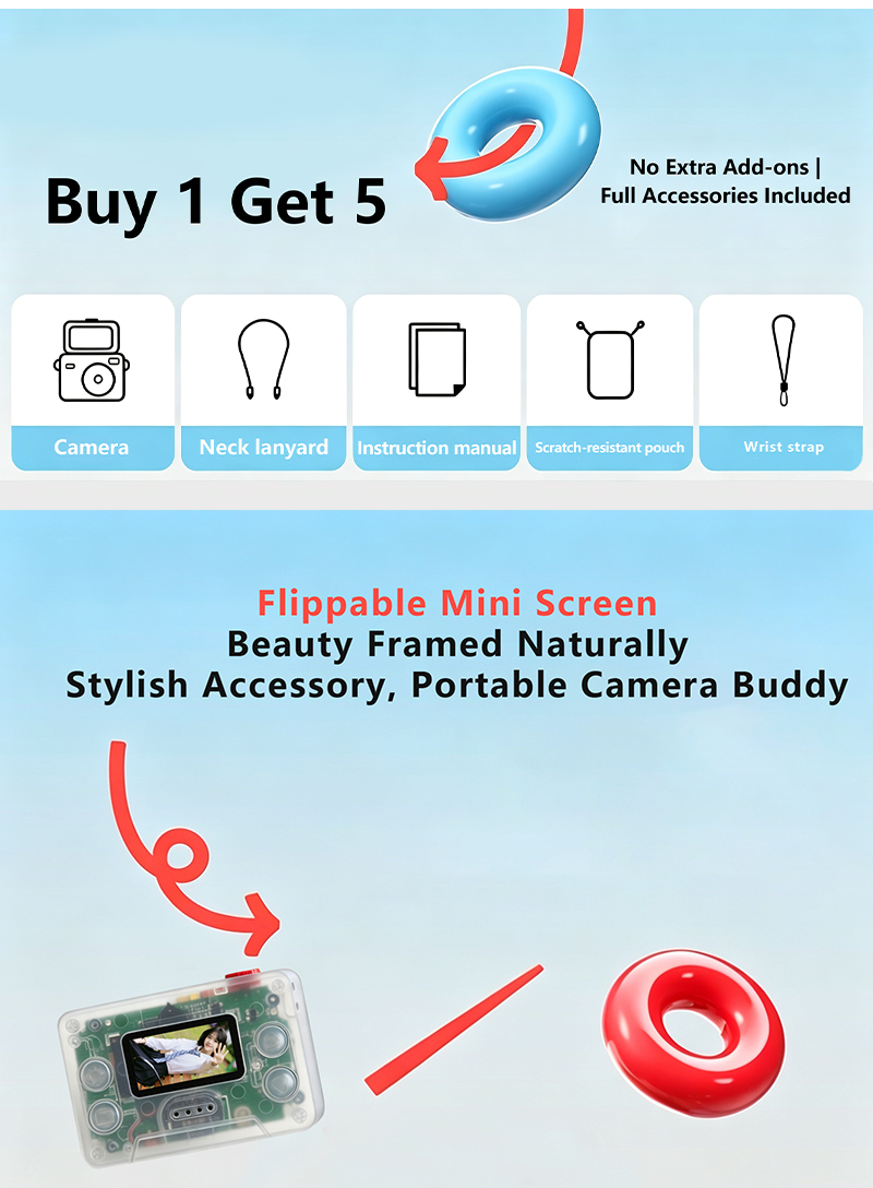 Mini Student Camera 12MP 1080P HD 0.96
