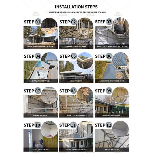 Luxury Insulated Sandwich Panel Prefab Villa house