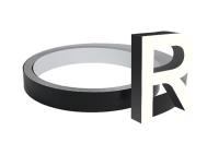 Letter Signs RAL Black Color 0.8mm Aluminum Trim Cap for Outdoor Advertising