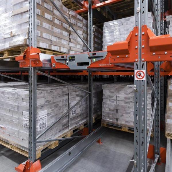 Automated Radio Shuttle Warehouse Storage Racking with Q235B Steel Durable Construction 1000–1200kg/Pallet