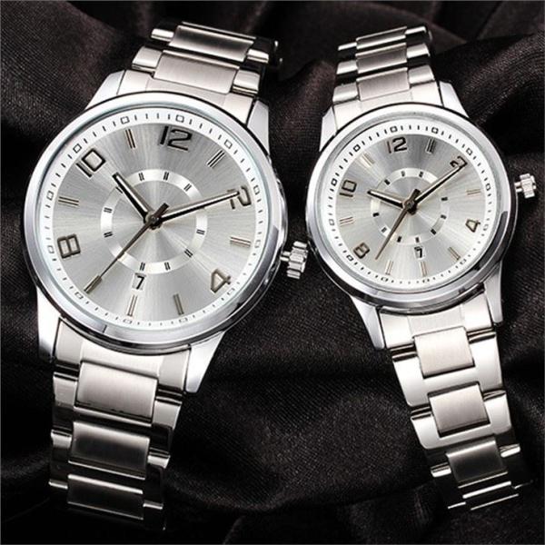 Alloy Quartz Lovers Wrist Watches Bussiness Chronograph Watch Quartz Movt