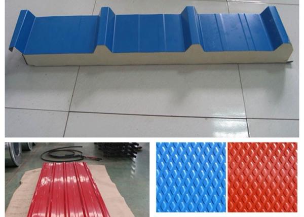 610mm que PPGI corrugou a chapa de aço galvanizada, Prepainted galvanizou a chapa de aço