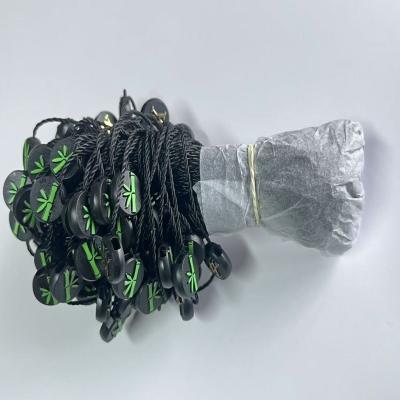 Hanging Garment Swing Plastic Tag String Fasteners Black Lightweight
