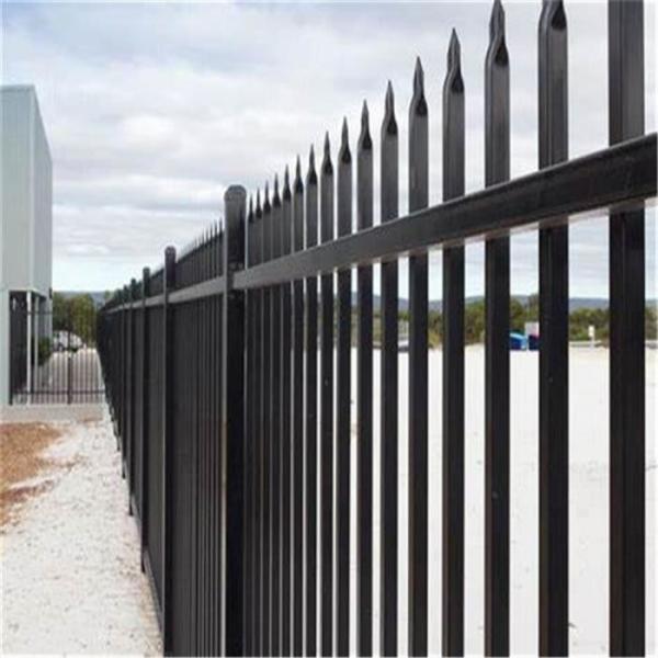 6 Feet High Strength Corrosion Resistant Customizable Picket Steel Fence Panel Wrought Iron Fence