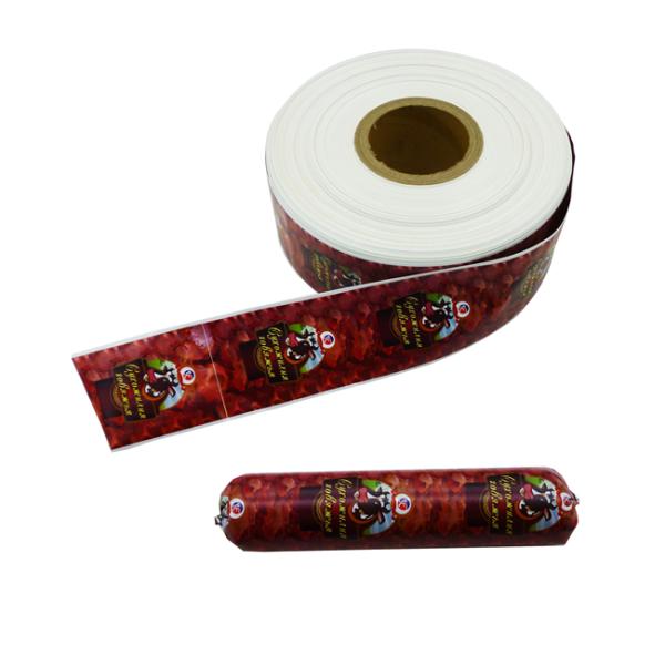 OEM недорогие оптовые пластиковые оболочки на заказ печать логотипа бренда колбасы цвета пластиковые оболочки