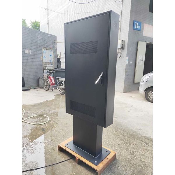 55-inch rainproof, high-definition, high-brightness vertical screen outdoor floor stand ad machine